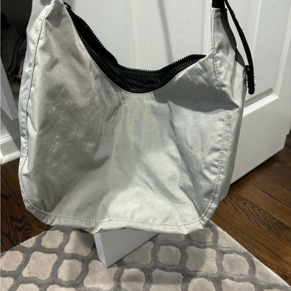 Gray Baggu Medium Crescent bag